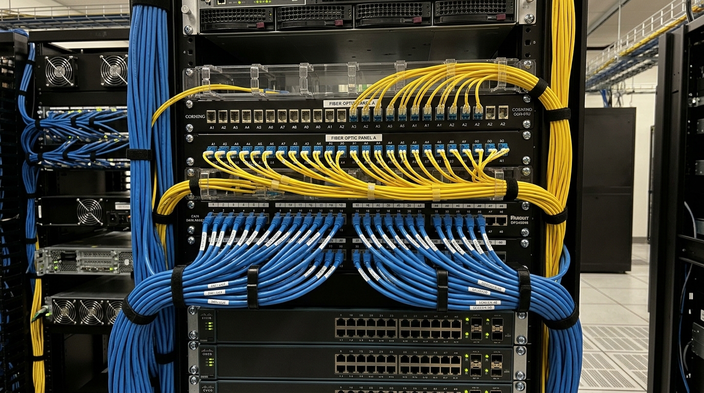 Structured Cabling and Fiber Optic Server Racks